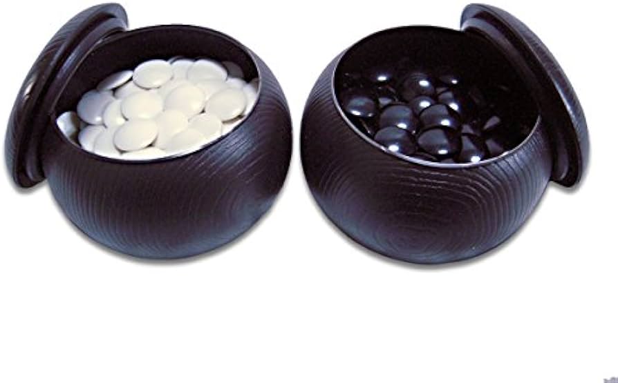 Amazon | 茨城木工 碁盤 木製9.13路盤両用盤とプラスチック碁笥碁石の